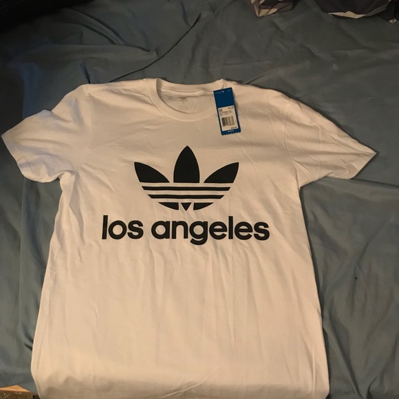 adidas Tops - Adidas Original Los Angeles Tee T-Shirt LA White